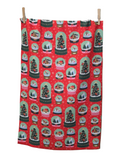 Snow Globes Tea Towel
