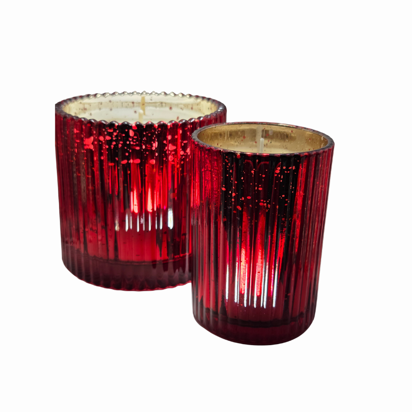 Faceted Holiday Candle