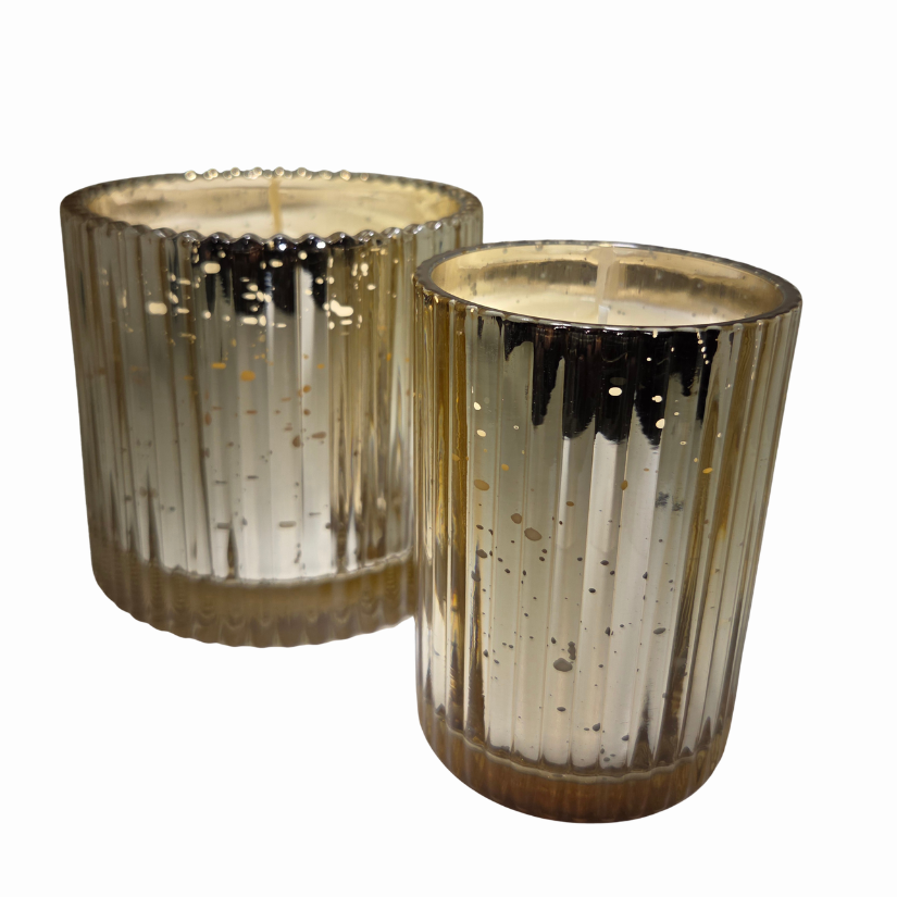 Faceted Holiday Candle